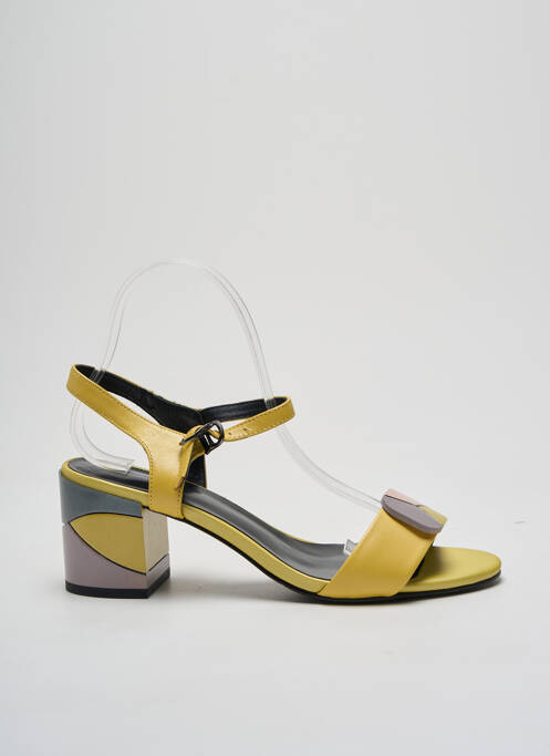 Sandales/Nu pieds jaune METAMORF'OSE pour femme
