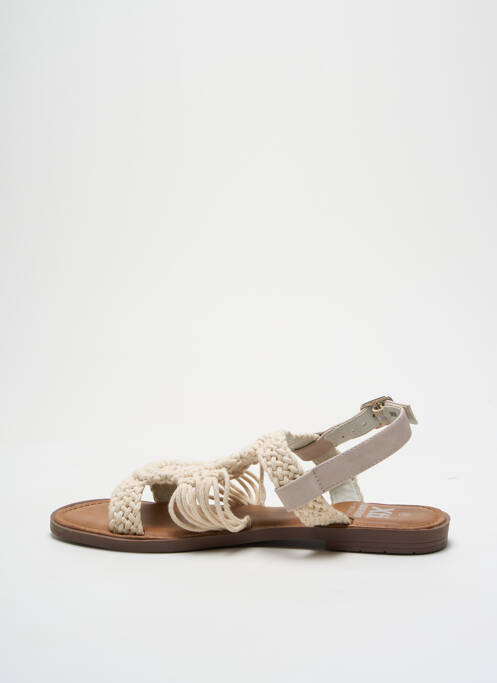 Sandales/nu pieds chiquet talon plat jusqu'à 3cm beige XTI femme