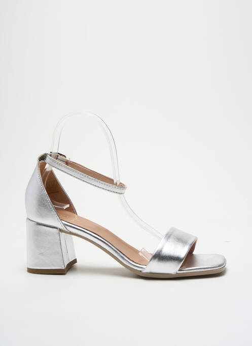 Sandales/Nu pieds argent METAMORF'OSE pour femme