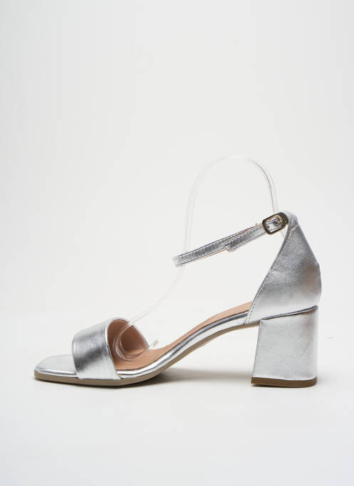 Sandales/Nu pieds argent METAMORF'OSE pour femme