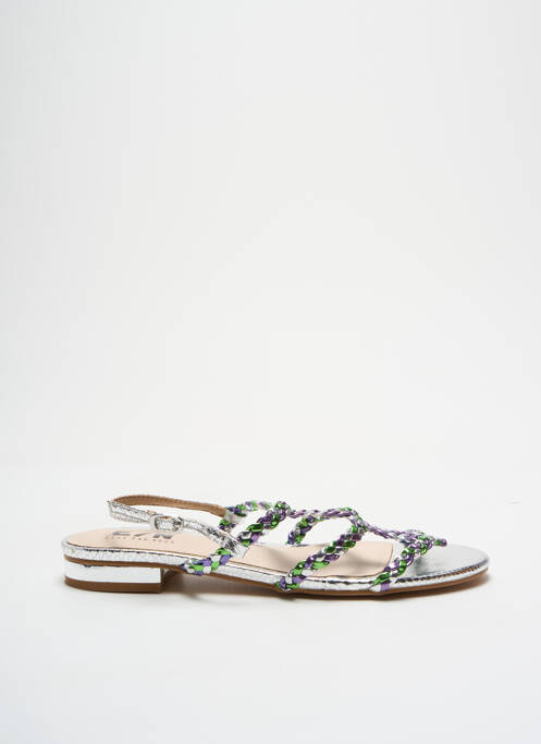Sandales/Nu pieds argent ELUE PAR NOUS pour femme