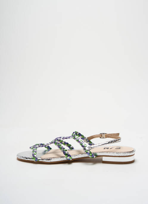 Sandales/Nu pieds argent ELUE PAR NOUS pour femme