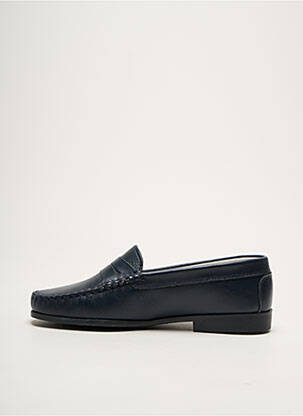 Mocassins matière lisse talon plat jusqu'à 3cm bleu GEO-REINO femme