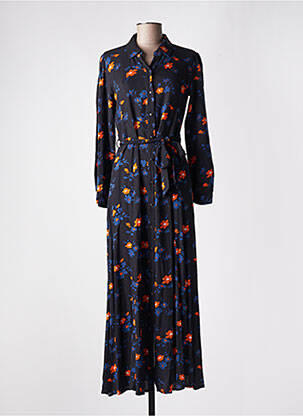Robe longue manches longues manches longues noir LA PETITE ETOILE femme