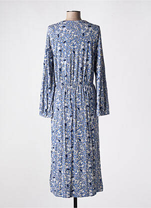 Robe longue manches longues manches longues bleu WHITE STUFF femme