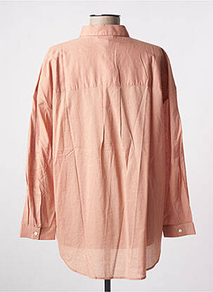 Chemisier tissage popeline manches longues rose HARRIS WILSON femme