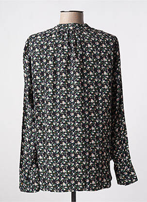 Blouse imprimé fleurs manches longues noir FIVE femme