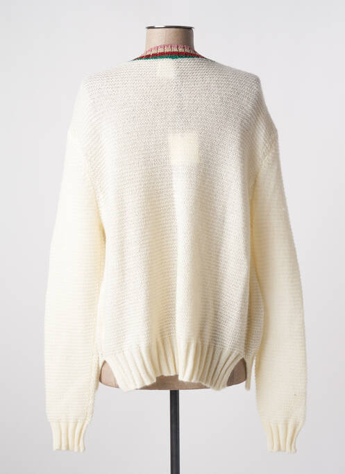 Gilet manches longues beige FIVE pour femme