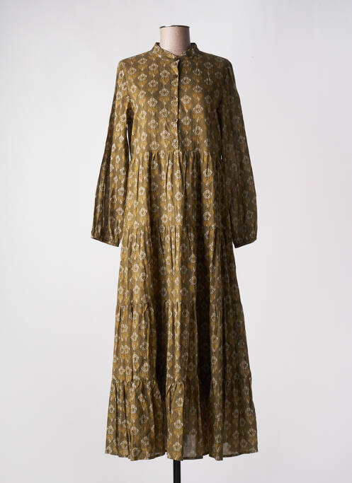 Robe longue vert LA PETITE ETOILE pour femme
