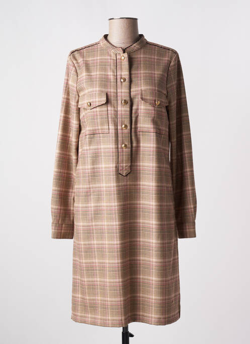 Robe mi-longue beige MOS MOSH pour femme