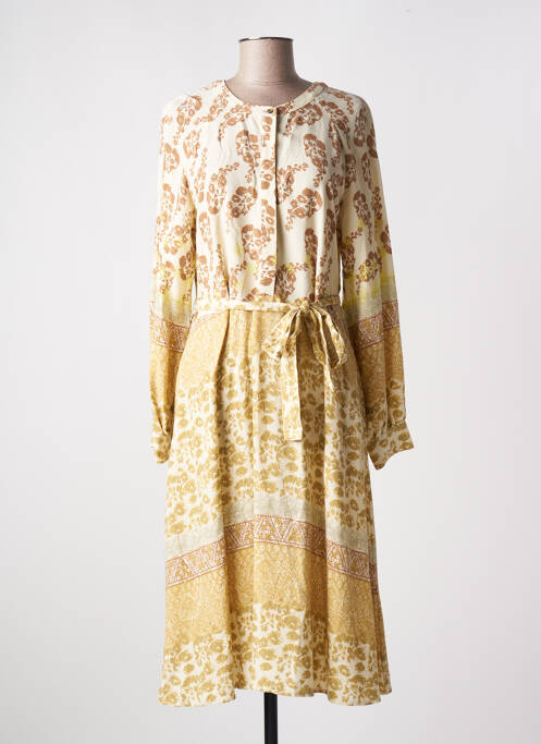 Robe mi-longue beige WHITE STUFF pour femme