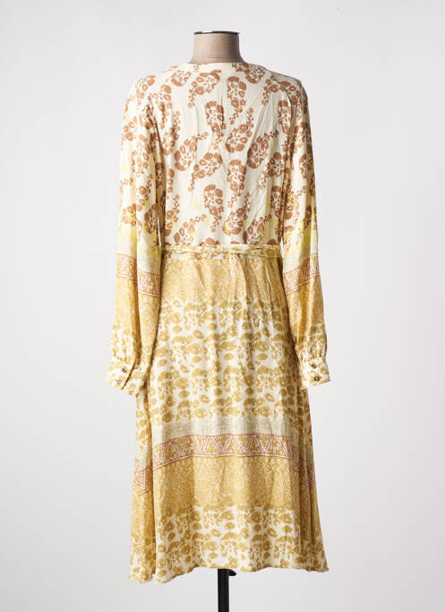 Robe mi-longue beige WHITE STUFF pour femme