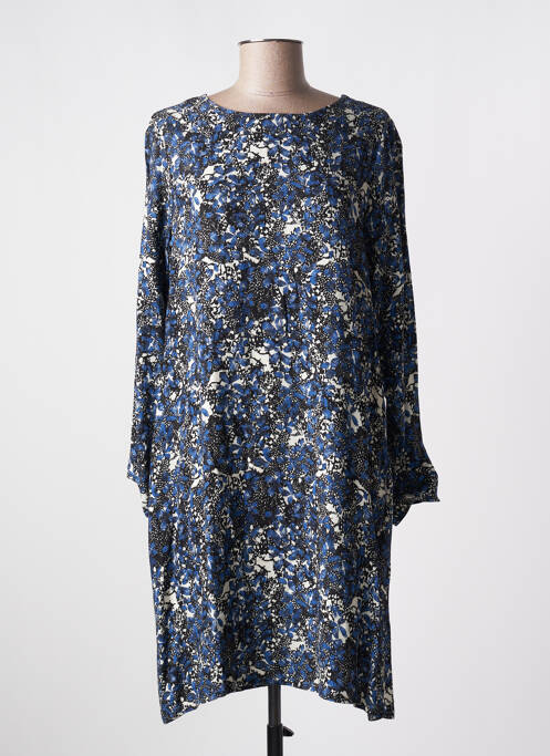Robe mi-longue bleu LA FEE MARABOUTEE pour femme