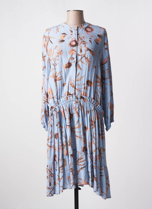 Robe mi-longue bleu MOS MOSH pour femme