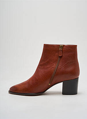 Bottines/boots matière lisse talon de 4 à 6cm marron MAISON TOUFET femme