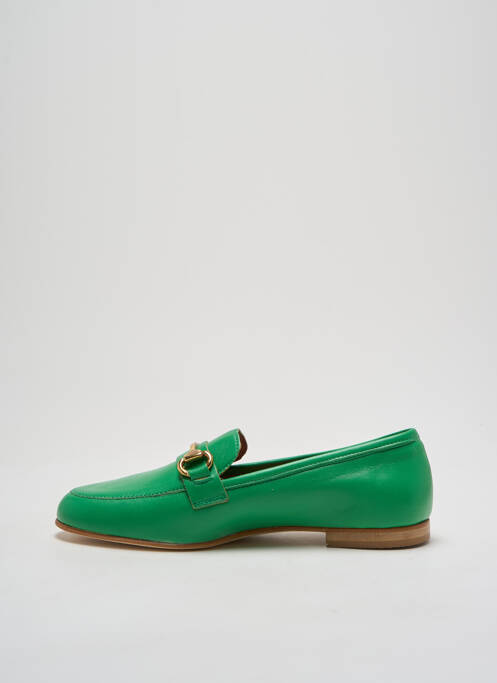 Mocassins chiquet talon plat jusqu'à 3cm vert SPAZIOZERO8 femme