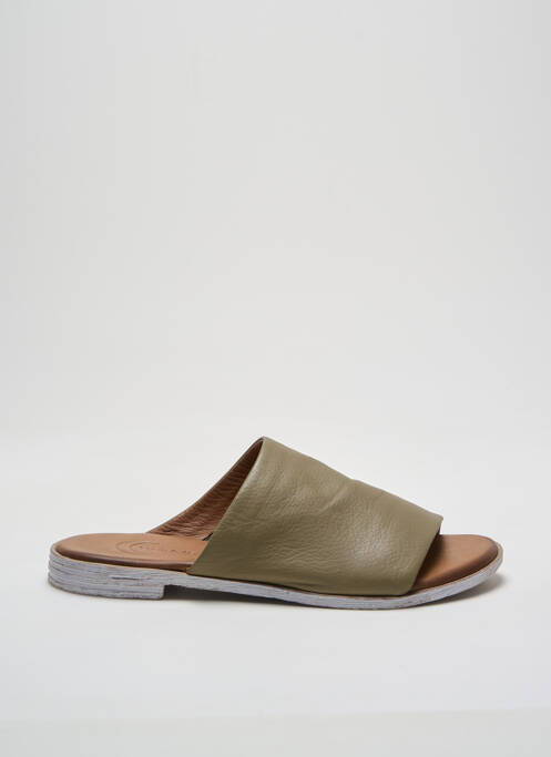 Mules/Sabots vert LUNE & L'AUTRE pour femme
