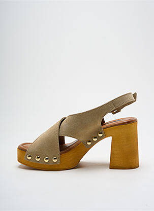 Sandales/nu pieds type de semelle amortissante talon de 7 à 9cm beige SANDRO ROSI femme