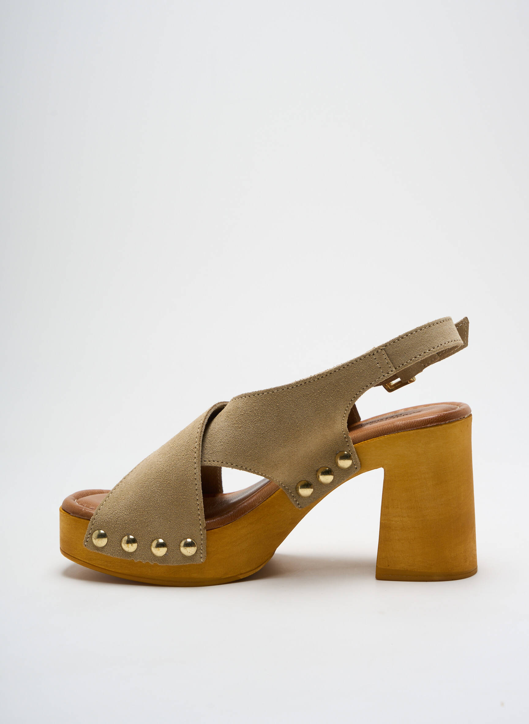 Sandales/nu pieds type de semelle amortissante talon de 7 à 9cm beige SANDRO ROSI femme