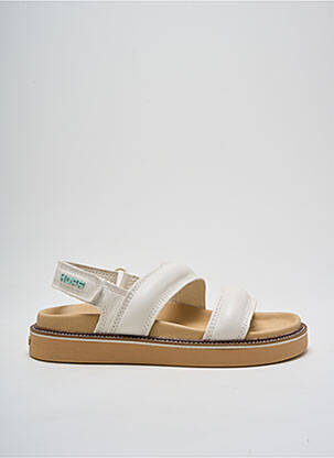 Sandales/nu pieds tissage satiné talon de 4 à 6cm blanc HOFF femme