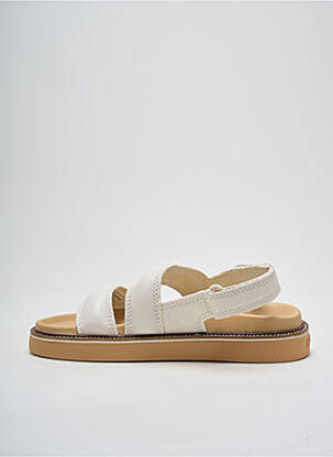 Sandales/nu pieds tissage satiné talon de 4 à 6cm blanc HOFF femme