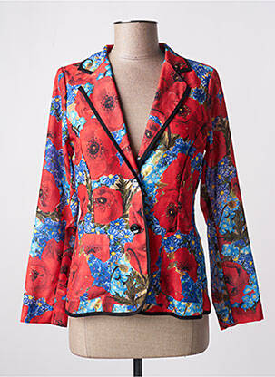Blazer poches rouge MALOKA femme