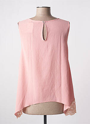 Blouse col rond sans manche rose QUATRE VINGT JOURS femme