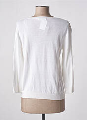 Gilet manches longues blanc SO SWEET pour femme seconde vue