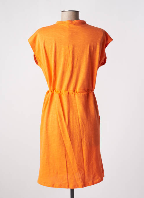 Robe courte manches courtes manches courtes orange MD'M femme
