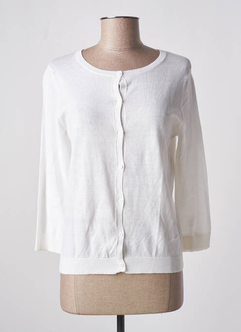 Gilet manches longues blanc SO SWEET pour femme