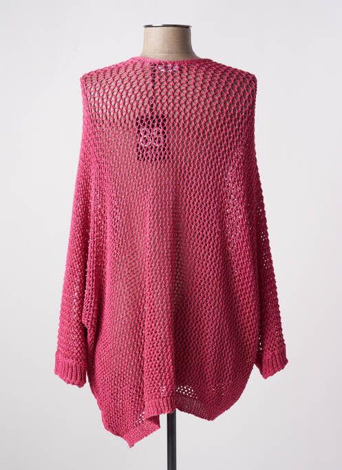 Gilet manches longues rose OTTANTOTTO pour femme