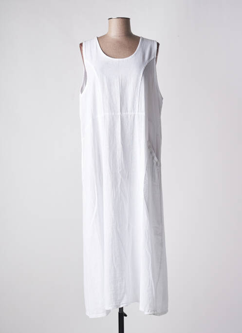 Robe longue blanc MADE IN ITALY pour femme