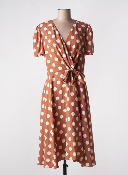 Robe mi-longue marron XT STUDIO pour femme