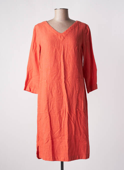Robe mi-longue orange COUTURIST pour femme