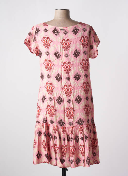 Robe mi-longue rose AGATHE & LOUISE pour femme