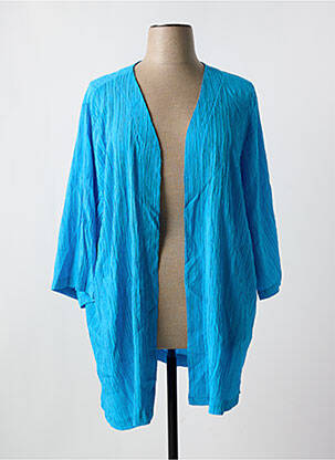 Veste casual coupe droite bleu ZHENZI femme