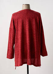 Gilet manches longues rouge FRANCK ANNA pour femme seconde vue