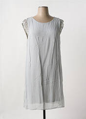Robe mi-longue gris LAUREN VIDAL pour femme seconde vue