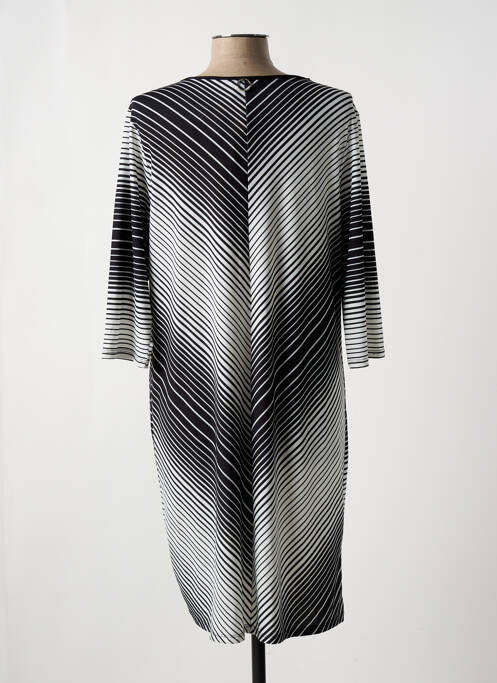 Robe mi-longue manches 3/4 manches 3/4 noir 3322 femme