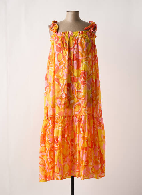 Robe longue orange L'ATELIER D'ANNA pour femme