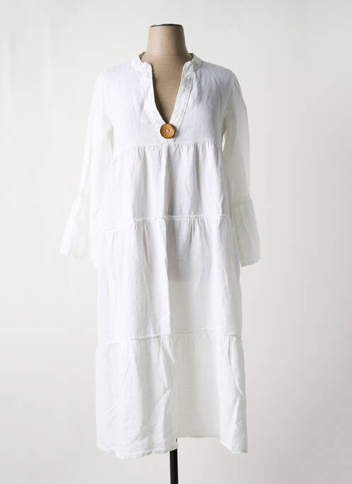 Robe mi-longue blanc COUTURIST pour femme