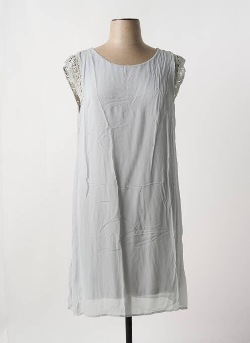Robe mi-longue gris LAUREN VIDAL pour femme