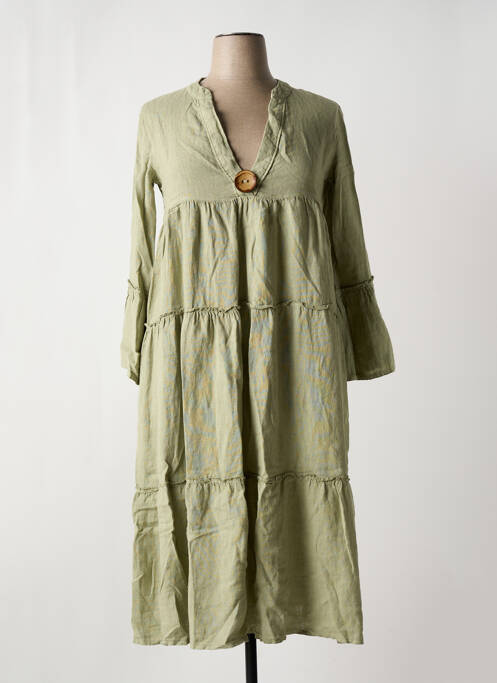 Robe mi-longue vert COUTURIST pour femme