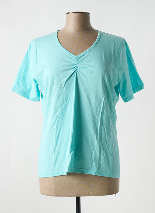 T-shirt bleu QUATRE VINGT JOURS pour femme