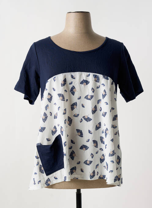 Tunique manches courtes bleu G!OZE pour femme