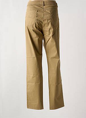Pantalon slim tissage popeline taille normale marron COUTURIST femme