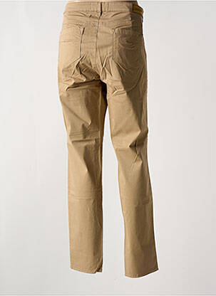 Pantalon chino tissage popeline taille normale jaune COUTURIST femme