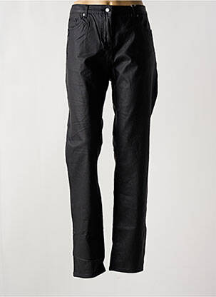 Pantalon slim tissage enduit taille normale noir ZHENZI femme