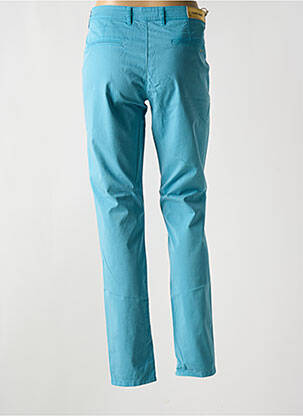 Pantalon chino tissage popeline taille normale bleu COUTURIST femme
