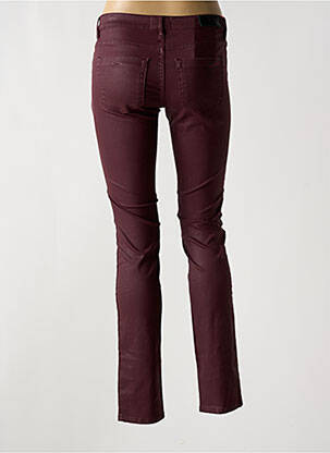 Jeans coupe slim stretch taille normale rouge COUTURIST femme